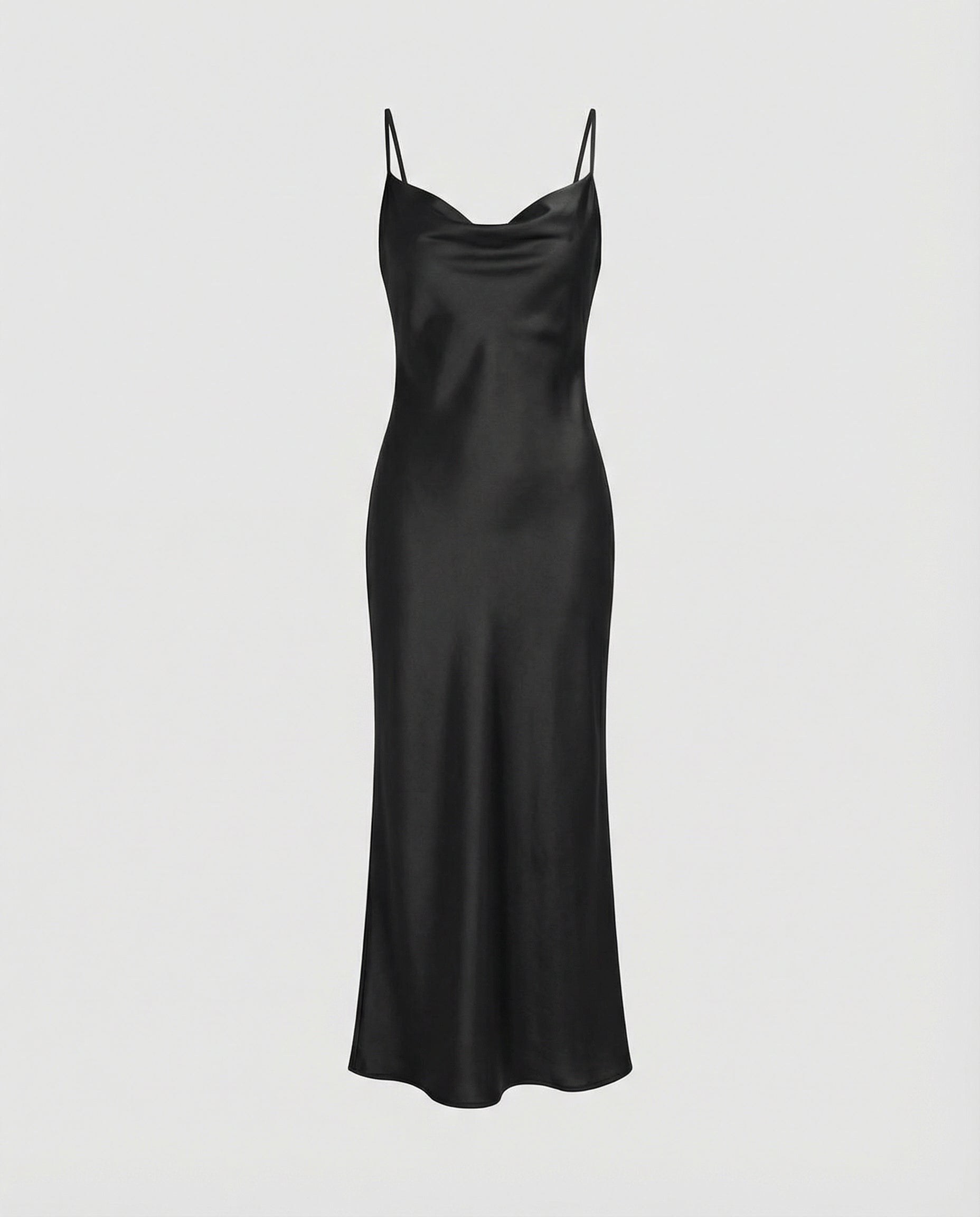 Elegant Satin Dress Women-modedirect20241216-Calm Wears-Black-S-Calm Wears