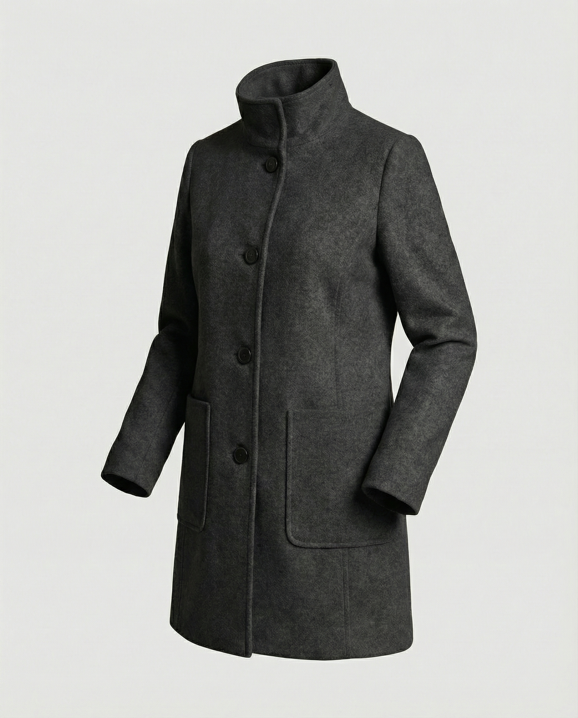 Elegant Short Coat Women-neumann mode20251226-Calm Wears-Black-S (36)-Calm Wears