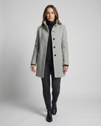 Elegant Short Coat Women-neumann mode20251226-Calm Wears-Gray-S (36)-Calm Wears