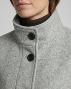 Elegant Short Coat Women-neumann mode20251226-Calm Wears-Gray-S (36)-Calm Wears
