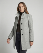 Elegant Short Coat Women-neumann mode20251226-Calm Wears-Gray-S (36)-Calm Wears