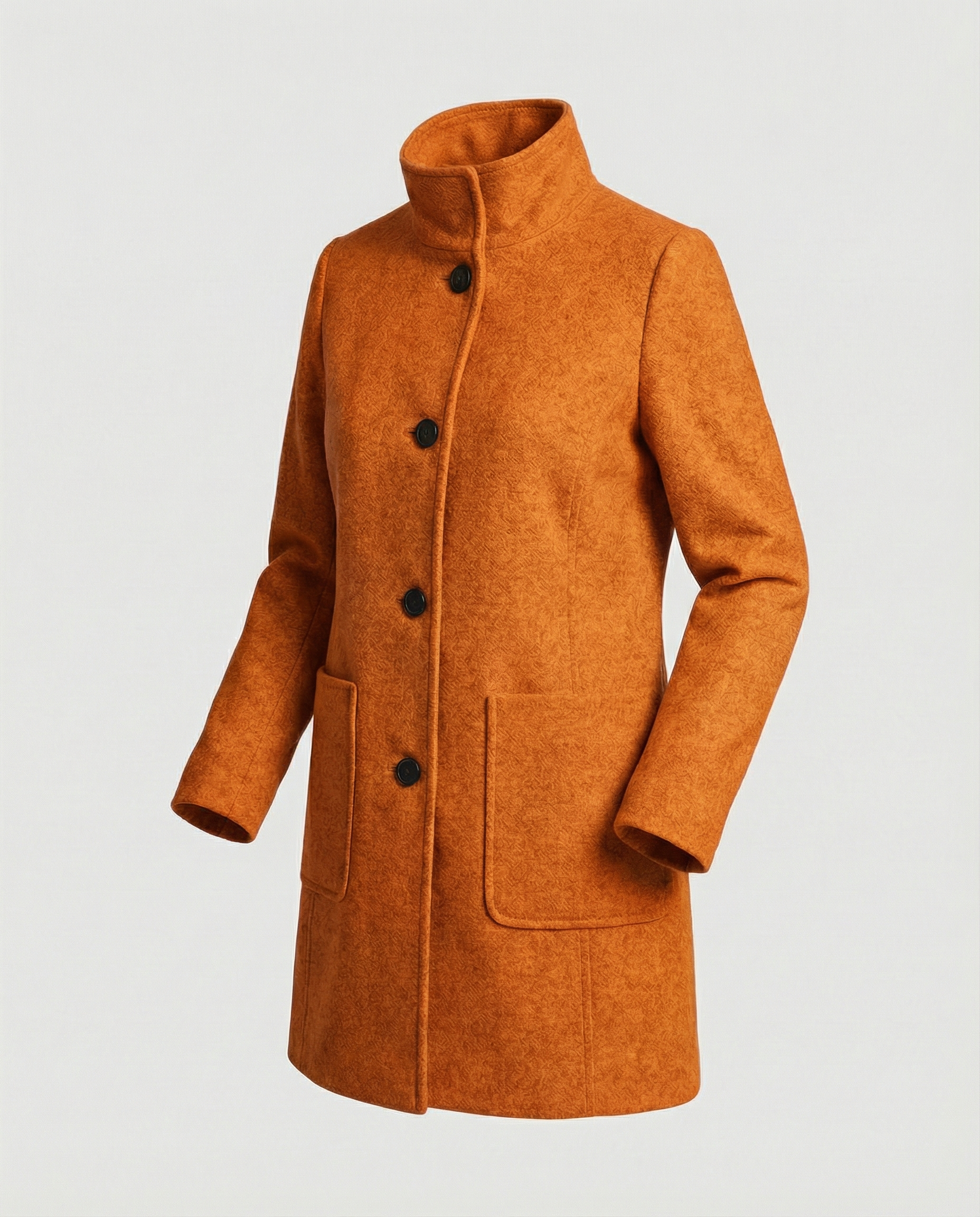 Elegant Short Coat Women-neumann mode20251226-Calm Wears-Orange-S (36)-Calm Wears