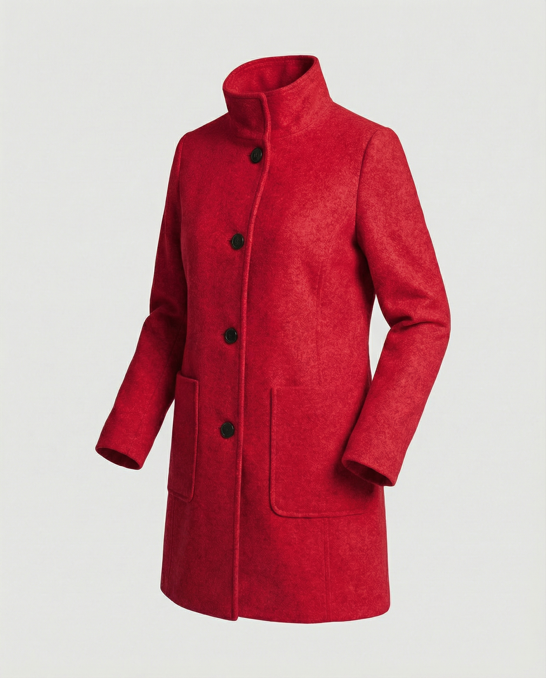 Elegant Short Coat Women-neumann mode20251226-Calm Wears-Red-S (36)-Calm Wears