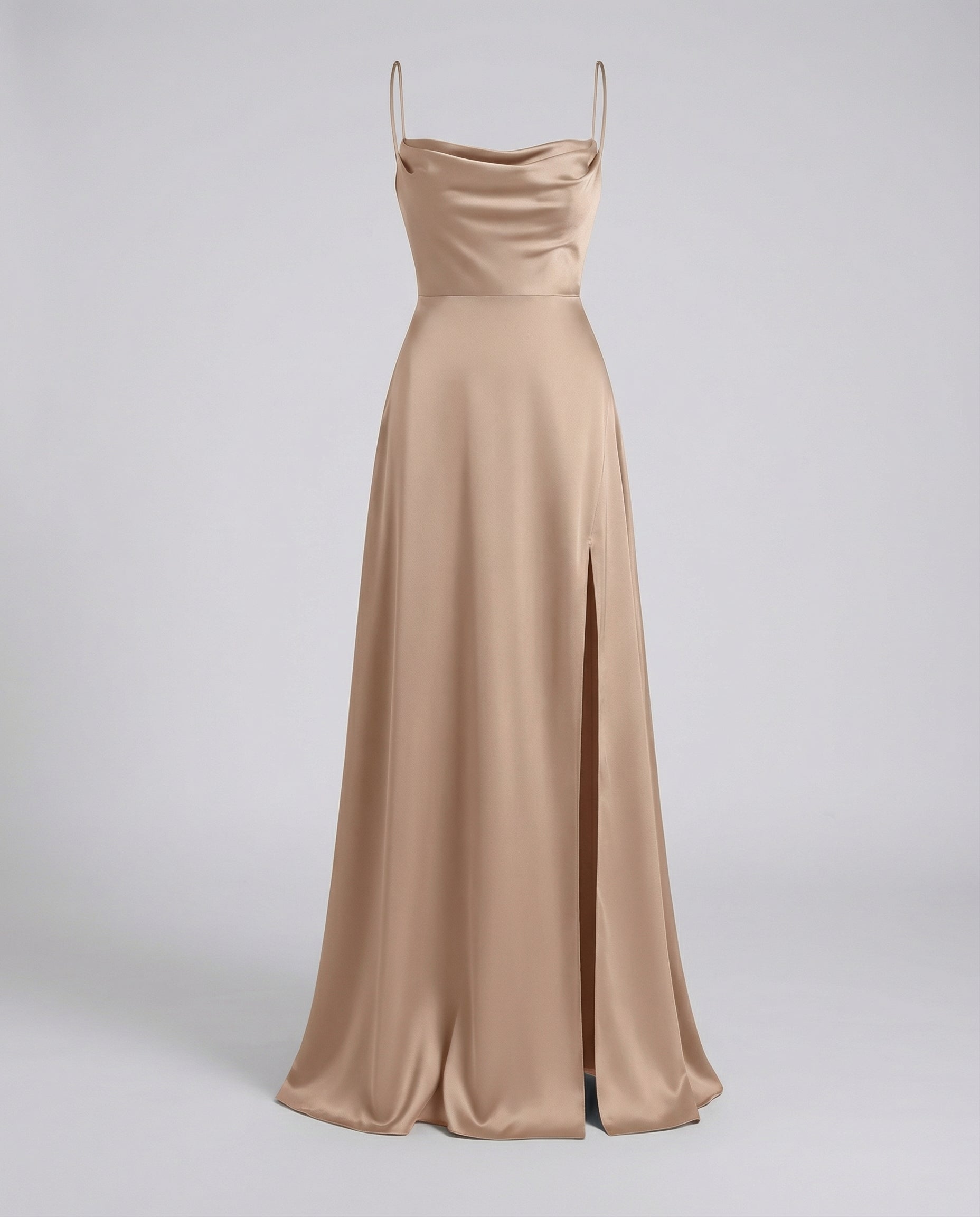 Elegant Silk Maxi Dress Women-nomda20250326-Calm Wears-Brown-S-Calm Wears