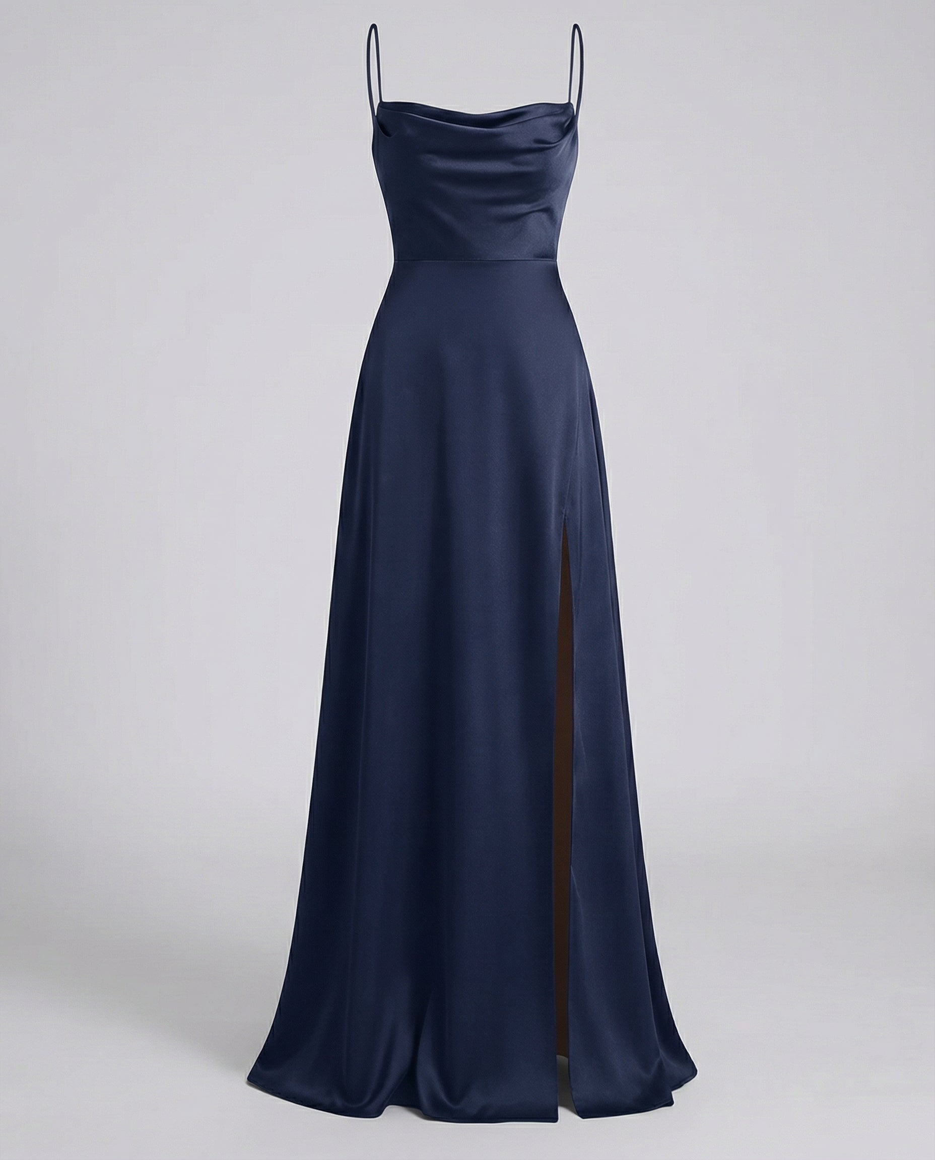 Elegant Silk Maxi Dress Women-nomda20250326-Calm Wears-Dark blue-S-Calm Wears