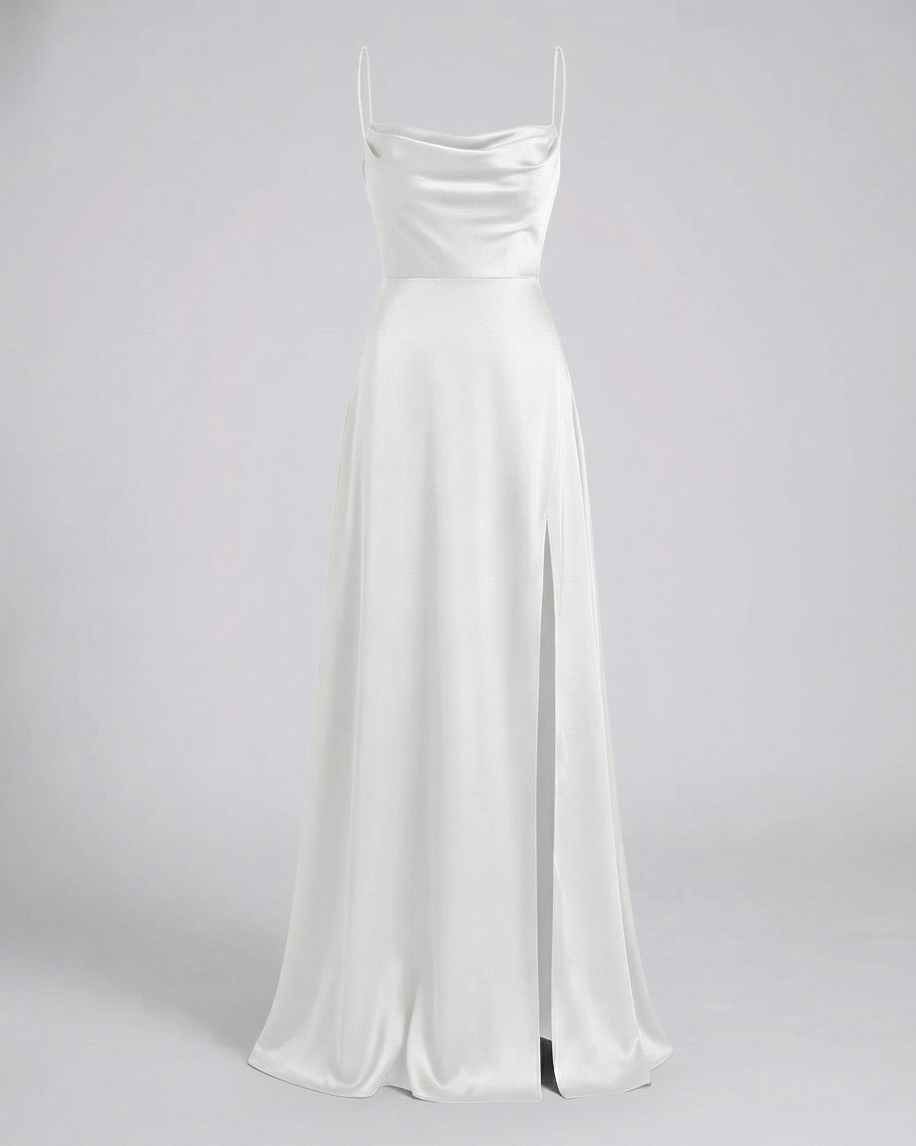 Elegant Silk Maxi Dress Women-nomda20250326-Calm Wears-White-S-Calm Wears