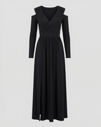 Elegant Split Evening Maxi Dress-deqalli20240919-Calm Wears-Black-S-Calm Wears