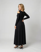 Elegant Split Evening Maxi Dress-deqalli20240919-Calm Wears-Black-S-Calm Wears