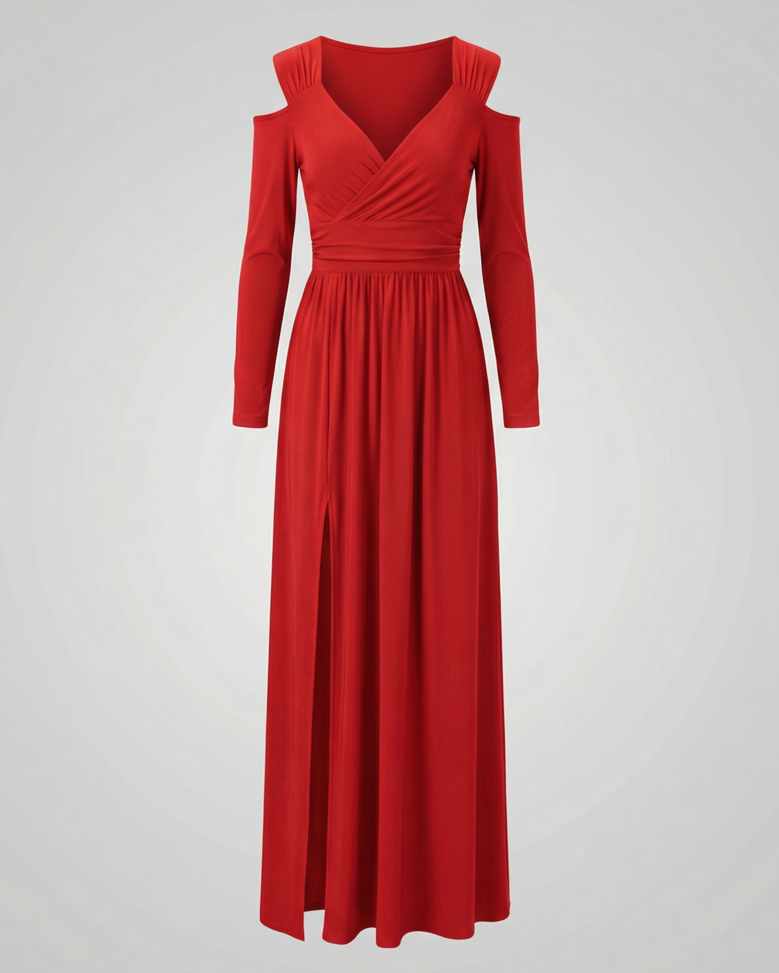 Elegant Split Evening Maxi Dress-deqalli20240919-Calm Wears-Red-S-Calm Wears