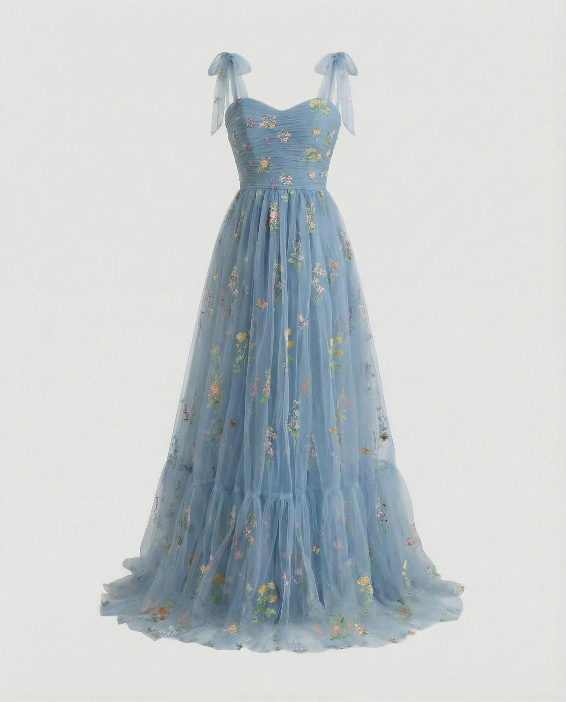 Elegant Tulle Ball Gown Women-mallinna16042024-Calm Wears-Blue – long-XS-Calm Wears