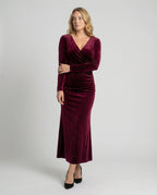 Elegant Velvet Bodycon Dress-bellesofie20240918-Calm Wears-Red-S-Calm Wears