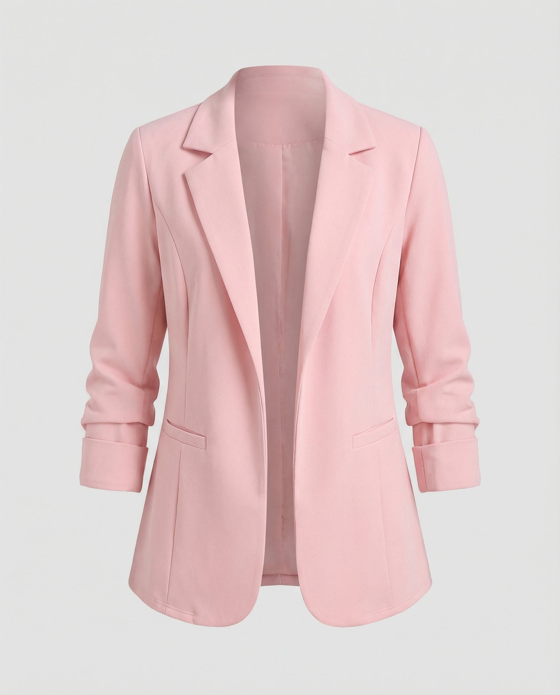 Elegant Women Blazer Tailored-https://detail.1688.com/offer/838721433053.html-Calm Wears-Pink-S-Calm Wears