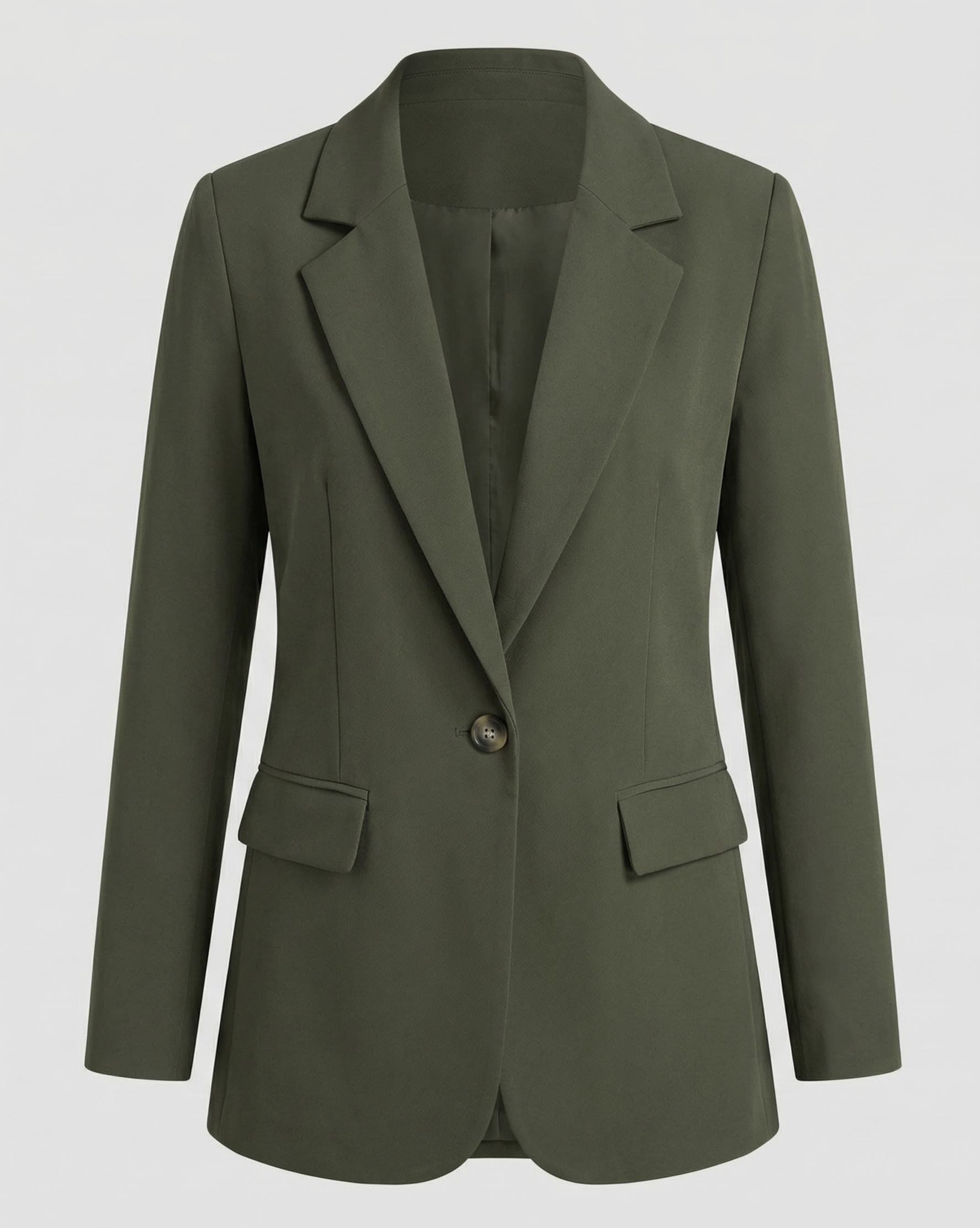 Elegant Women's Blazer-velvets-fashion20251113-Calm Wears-Arme Green-S-Calm Wears