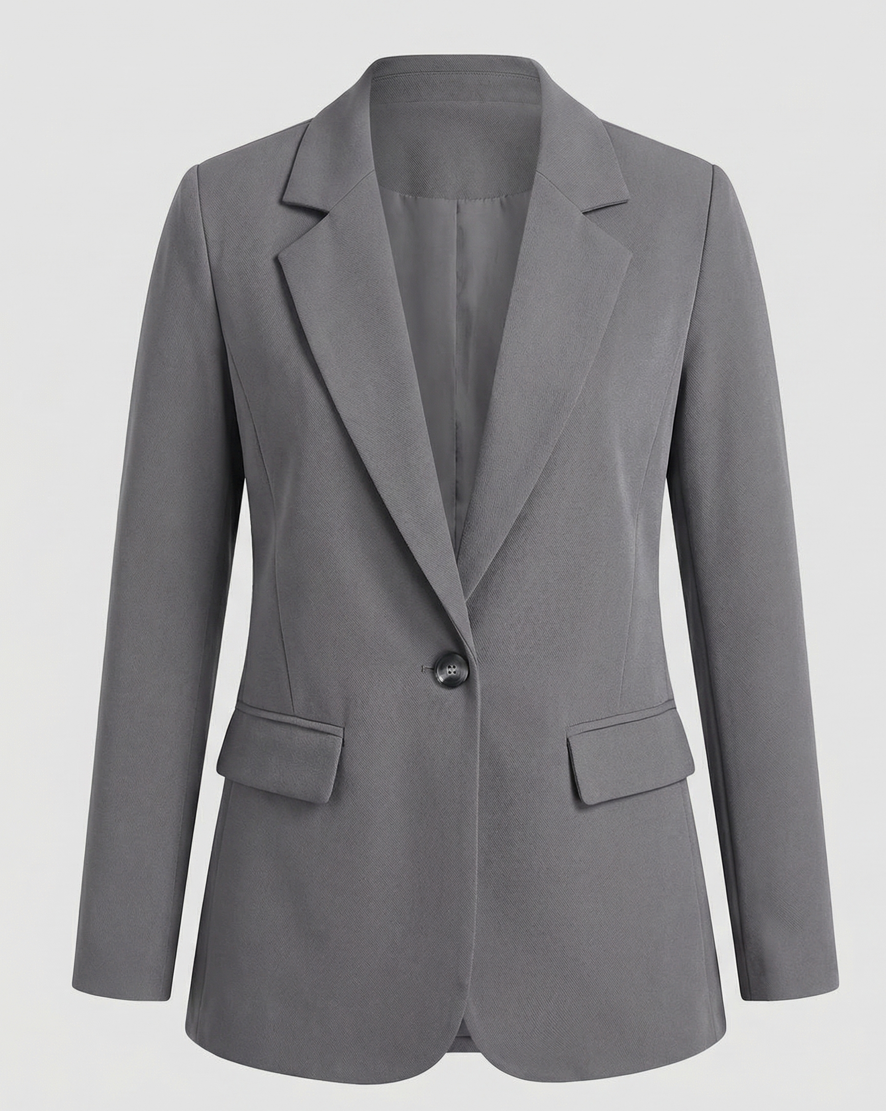Elegant Women's Blazer-velvets-fashion20251113-Calm Wears-Gray-S-Calm Wears