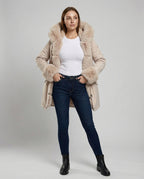 Elegant Women's Faux Fur Jacket-luna20251114-Calm Wears-Apricot-S-Calm Wears