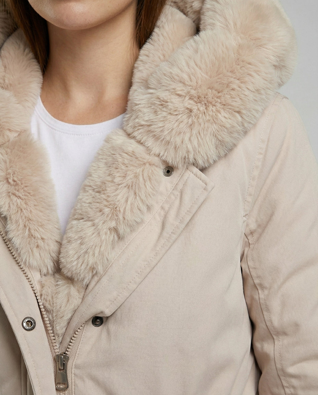 Elegant Women's Faux Fur Jacket-luna20251114-Calm Wears-Apricot-S-Calm Wears