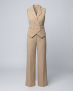 Elegant women's suit set-jessmarcy20250304-Calm Wears-Beige-XS-Calm Wears