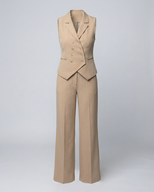 Elegant women's suit set-jessmarcy20250304-Calm Wears-Beige-XS-Calm Wears