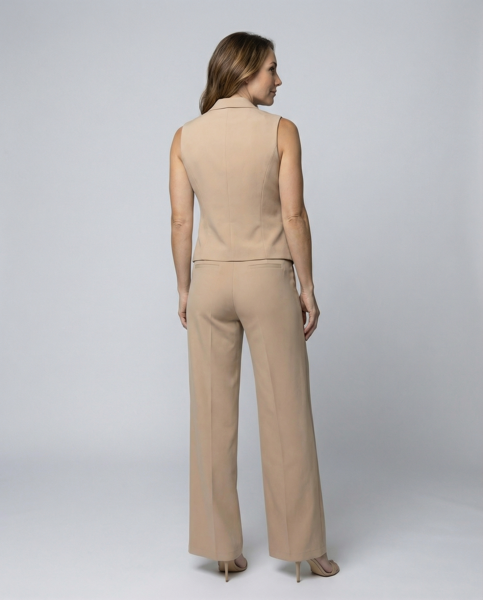 Elegant women's suit set-jessmarcy20250304-Calm Wears-Beige-XS-Calm Wears