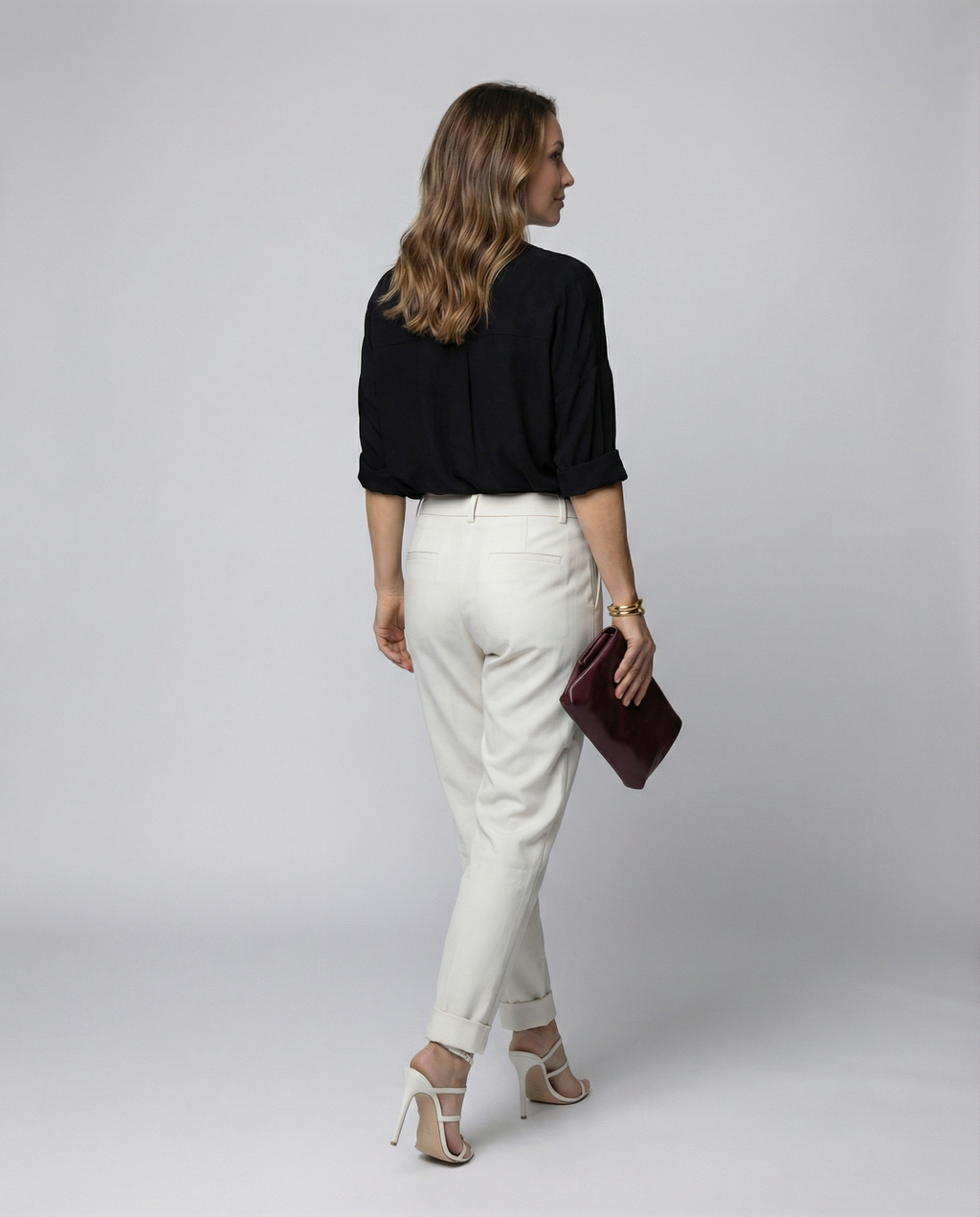 Elegant women's waist pants-stylerose20250401-Calm Wears-White-XS-Calm Wears