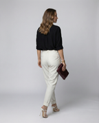 Elegant women's waist pants-stylerose20250401-Calm Wears-White-XS-Calm Wears