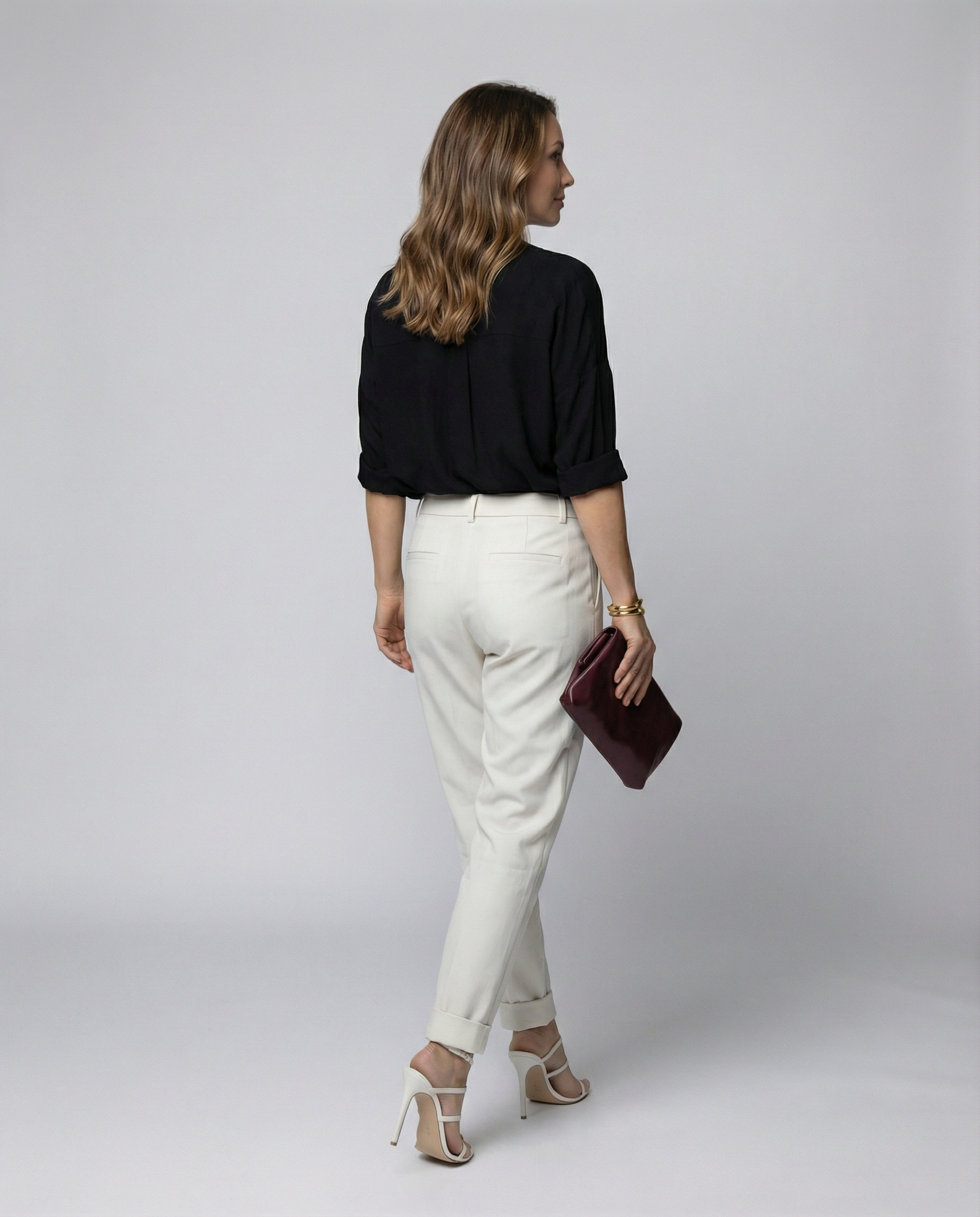 Elegant women's waist pants-stylerose20250401-Calm Wears-White-XS-Calm Wears