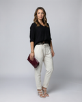 Elegant women's waist pants-stylerose20250401-Calm Wears-White-XS-Calm Wears