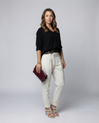 Elegant women's waist pants-stylerose20250401-Calm Wears-White-XS-Calm Wears
