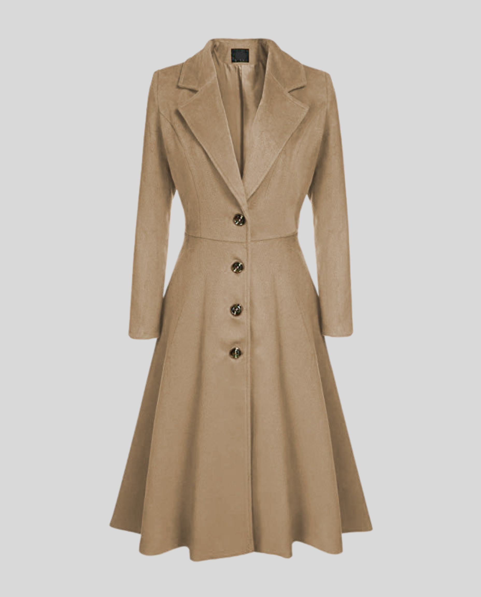 Elegant women's wool coat winter-https://detail.1688.com/offer/732138235917.html-Calm Wears-Apricot-S-Calm Wears