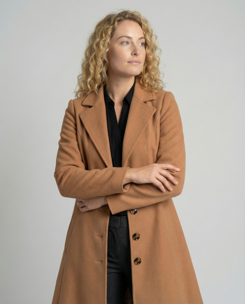 Elegant women's wool coat winter-https://detail.1688.com/offer/732138235917.html-Calm Wears-Brown-S-Calm Wears