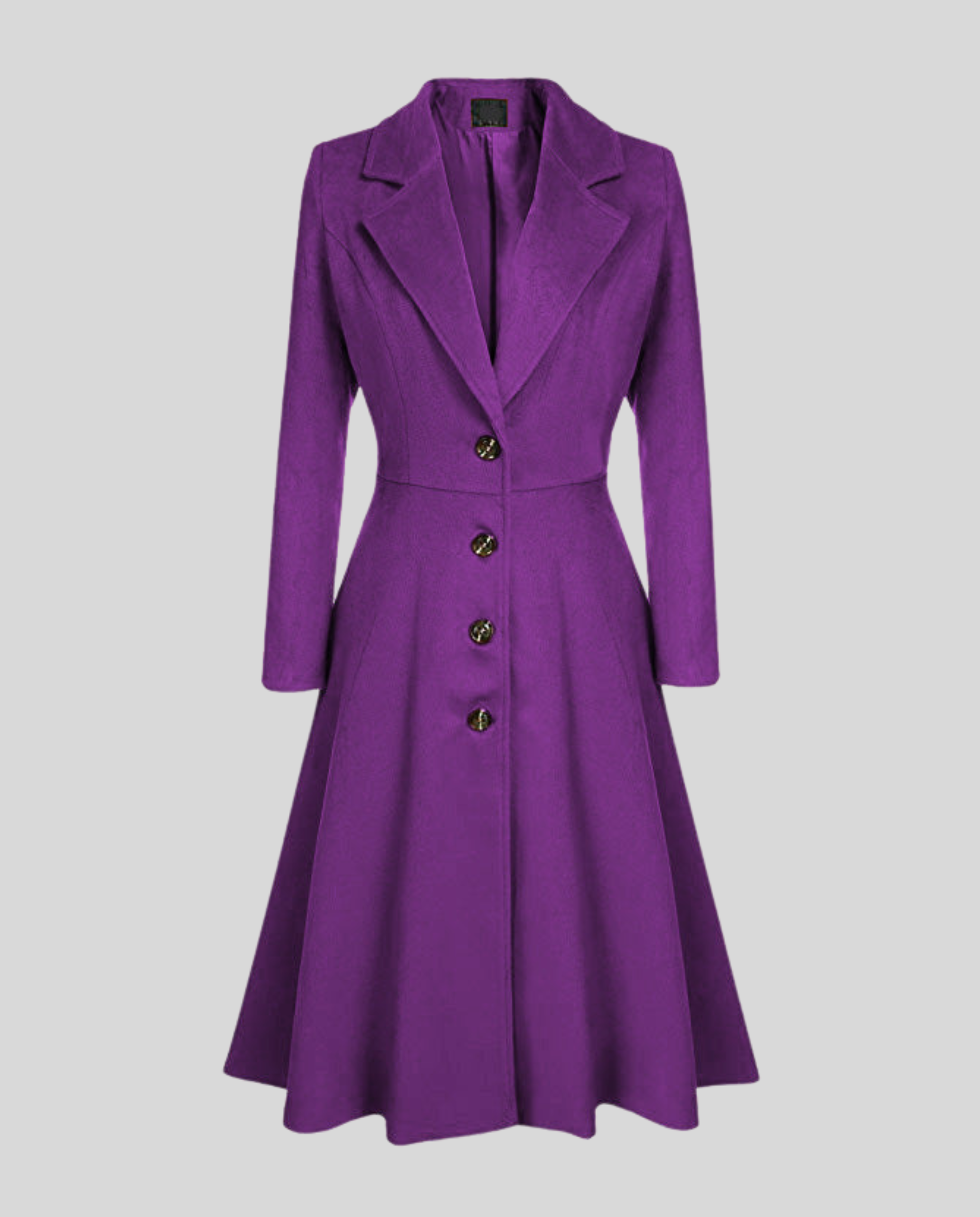 Elegant women's wool coat winter-https://detail.1688.com/offer/732138235917.html-Calm Wears-Lilac-S-Calm Wears