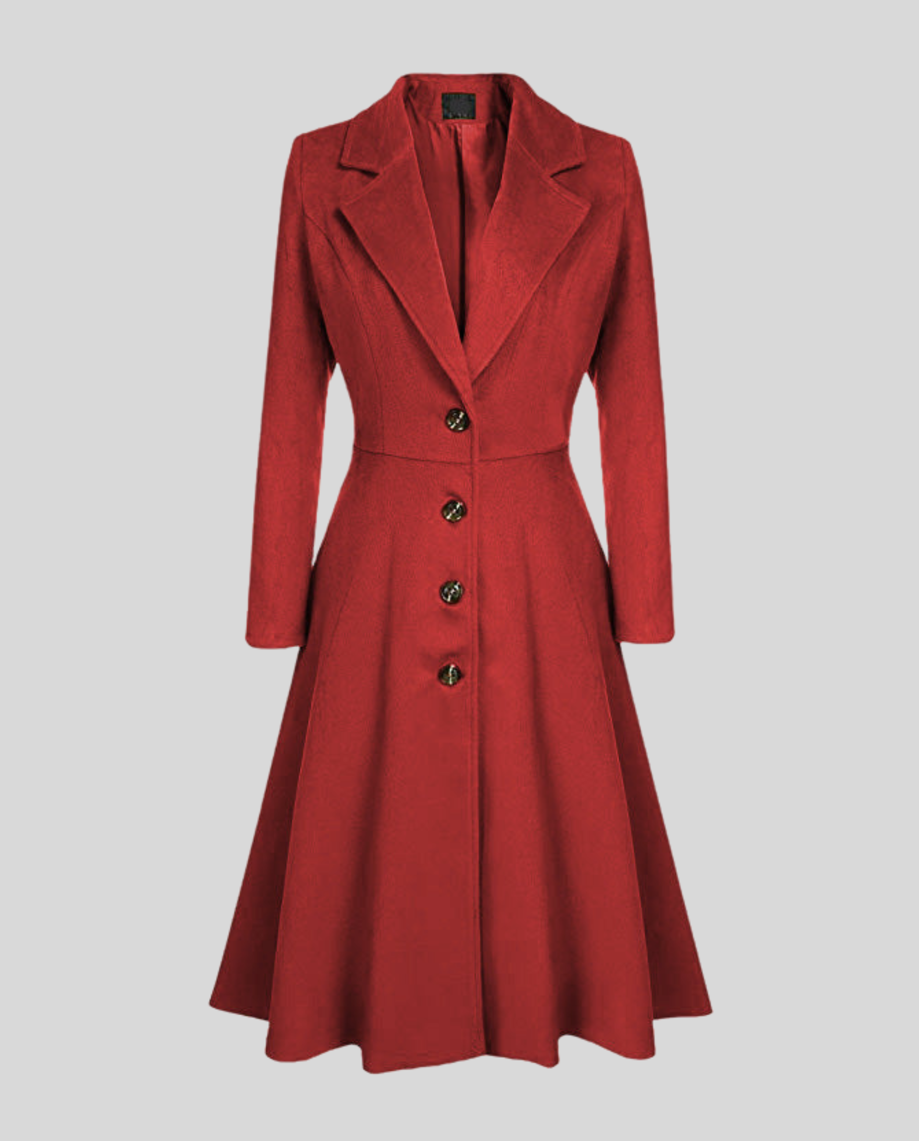 Elegant women's wool coat winter-https://detail.1688.com/offer/732138235917.html-Calm Wears-Red-S-Calm Wears