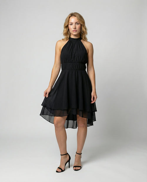 Enchanting Ruffled Summer Dress Women-amelie amsterdam20240830-Calm Wears-Black-S-Calm Wears