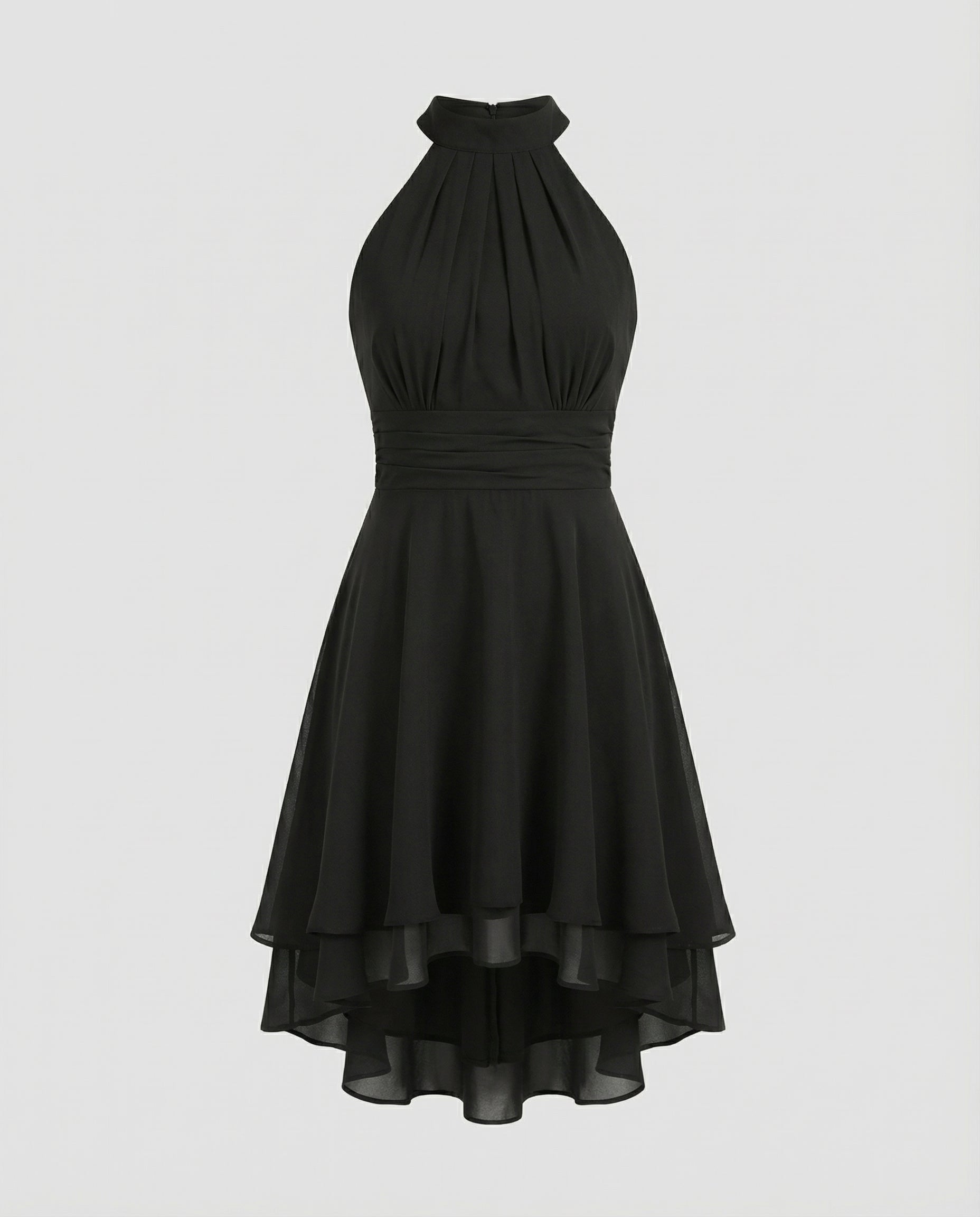 Enchanting Ruffled Summer Dress Women-amelie amsterdam20240830-Calm Wears-Black-S-Calm Wears