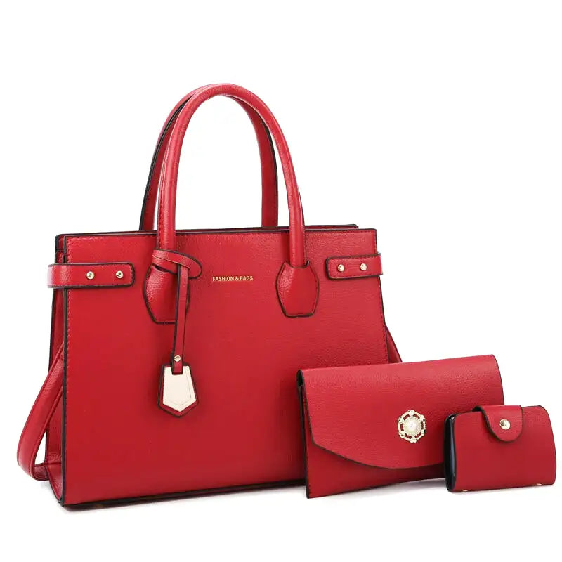 Rectangular Shoulder Bag in Leather-dione couture20260421-Calm Wears-Red-Calm Wears
