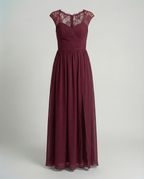 Evening dress women V-neck-https://detail.1688.com/offer/675064902852.html-Calm Wears-Wine red-S-Calm Wears