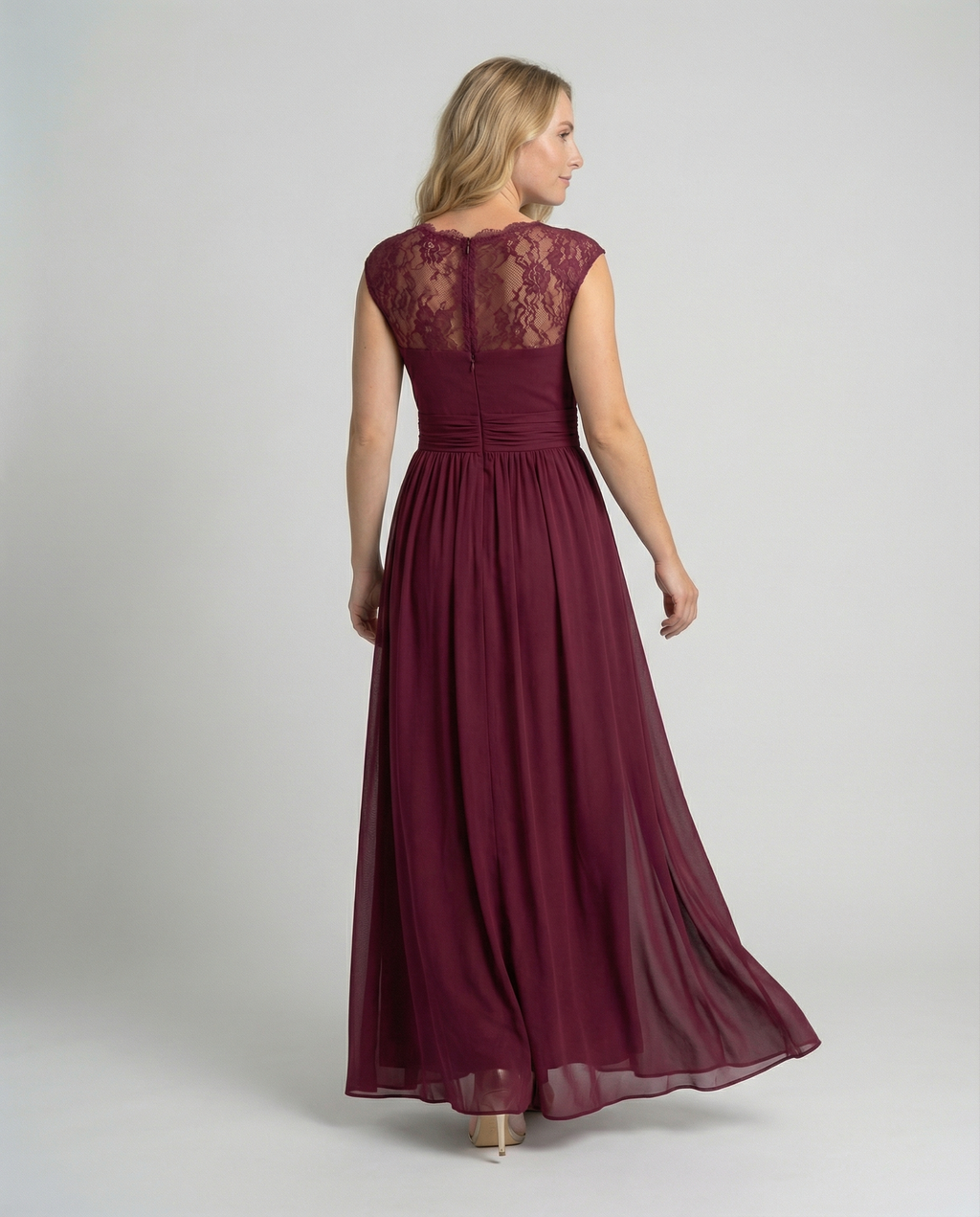 Evening dress women V-neck-https://detail.1688.com/offer/675064902852.html-Calm Wears-Wine red-S-Calm Wears