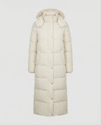 Extra Long Women's Padded Jacket-huis van stijl20240917-Calm Wears-Beige-L-Calm Wears