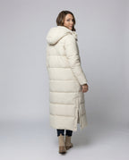 Extra Long Women's Padded Jacket-huis van stijl20240917-Calm Wears-Beige-L-Calm Wears