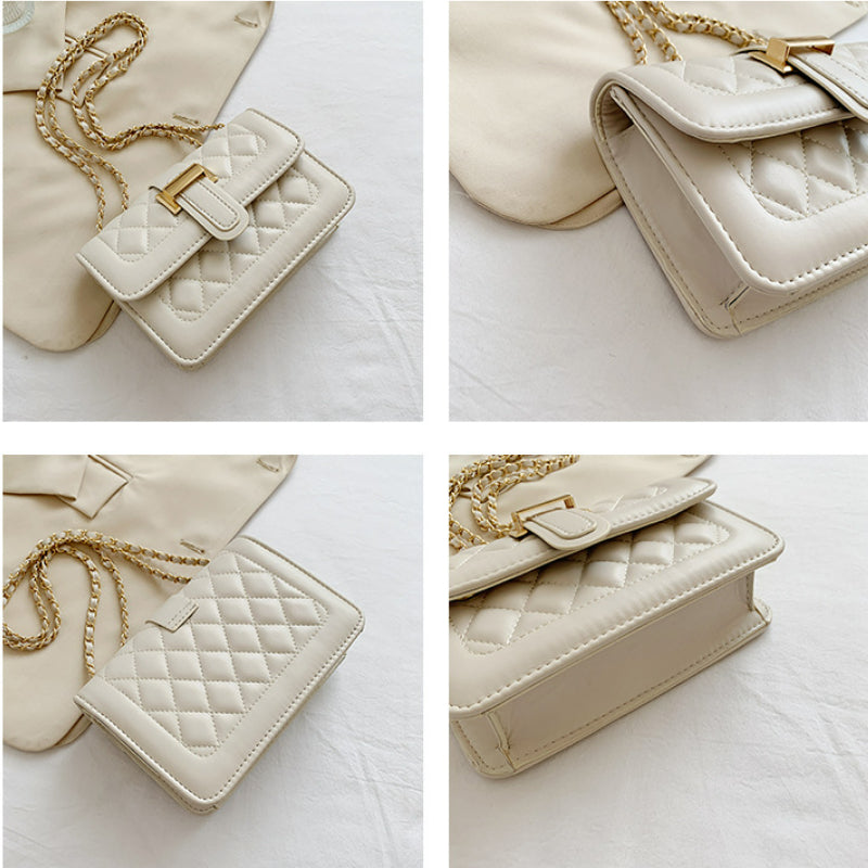 Beige shoulder bag