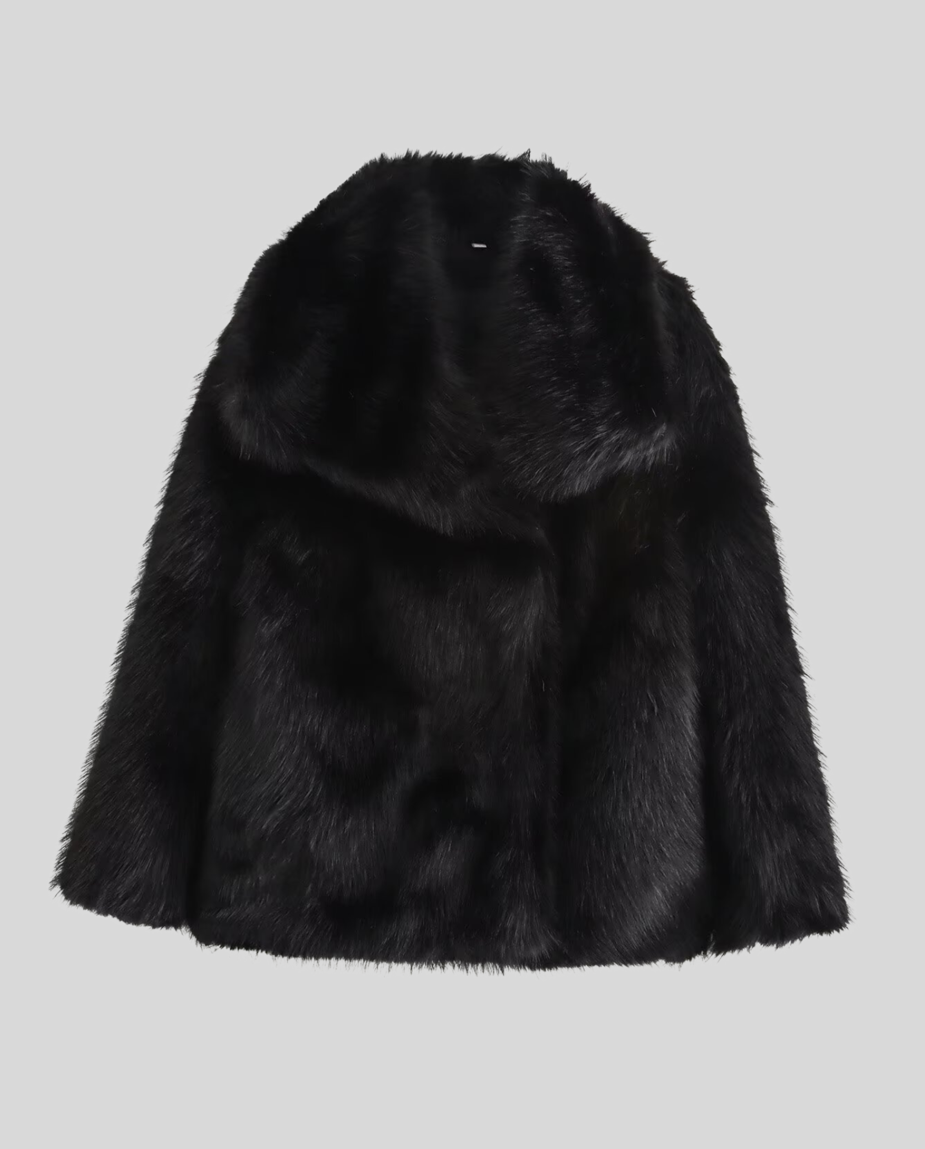 Faux-Fur Shawl Collar Jacket-classylooker20251202-Calm Wears-Black-XS-Calm Wears