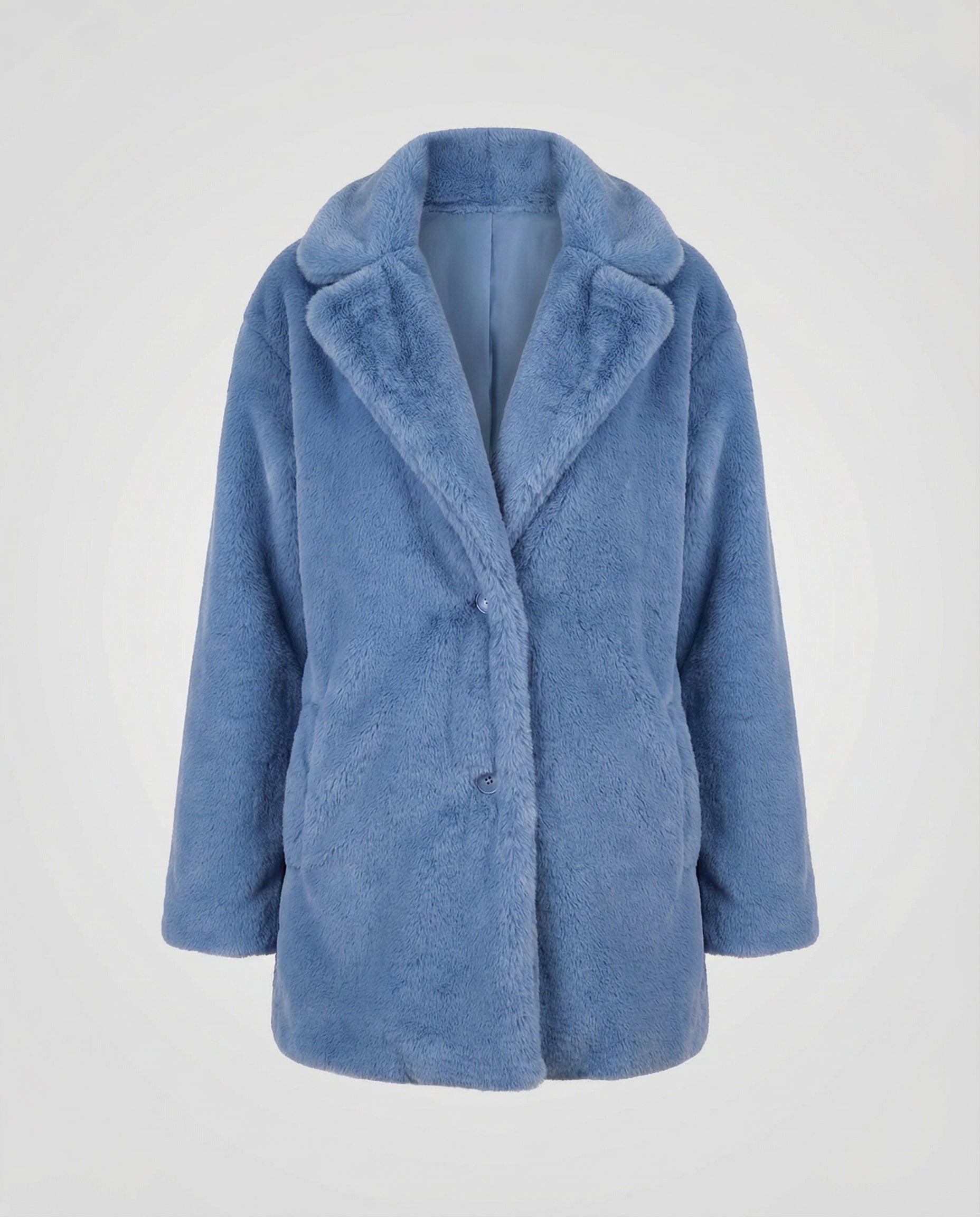 Faux Fur Winter Jacket Women-fashable20251108-Calm Wears-Blue-S-Calm Wears