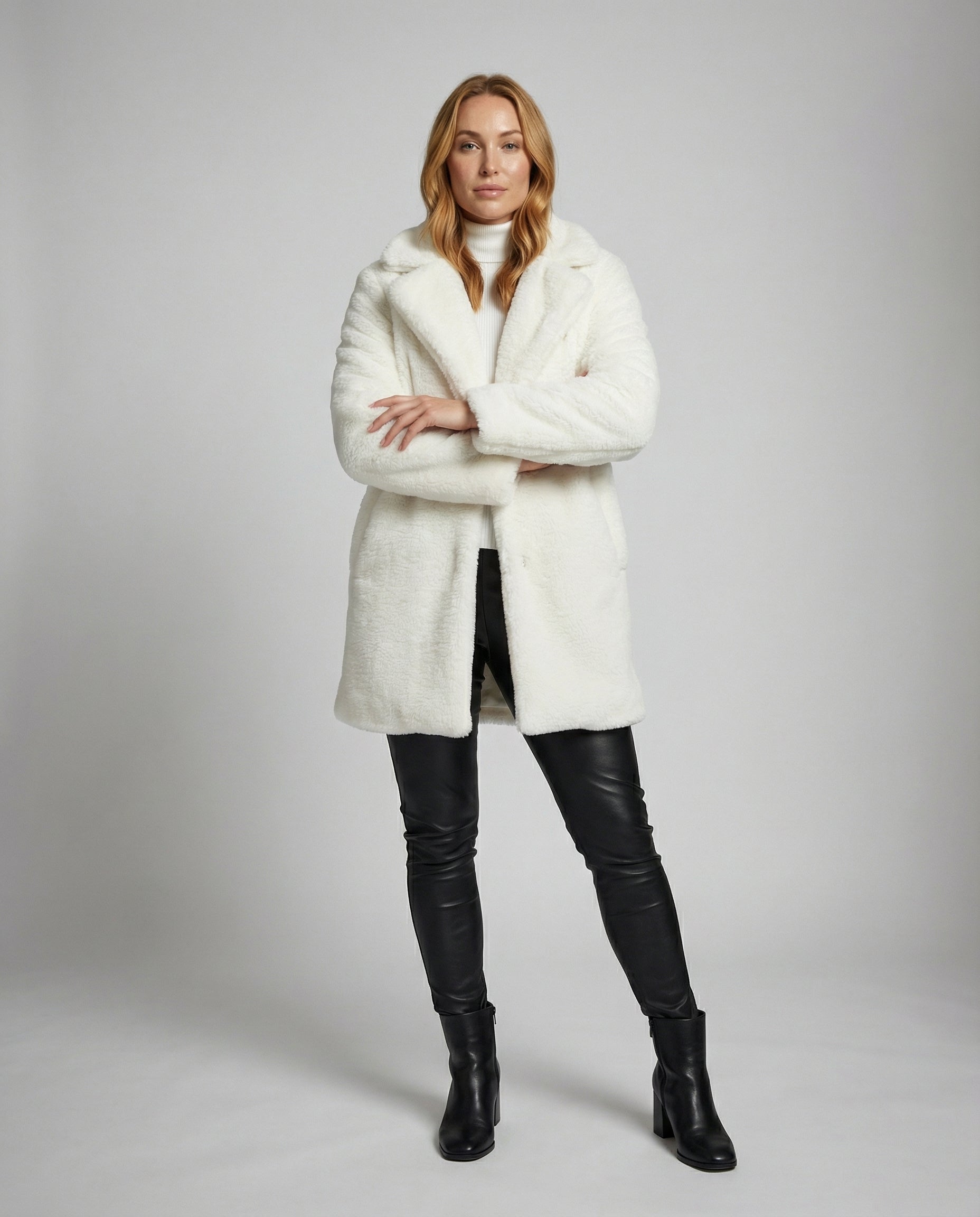 Faux Fur Winter Jacket Women-fashable20251108-Calm Wears-White-S-Calm Wears