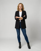 Figure-enhancing Elegant Women's Blazer-vendorra20241127-Calm Wears-Black-M-Calm Wears