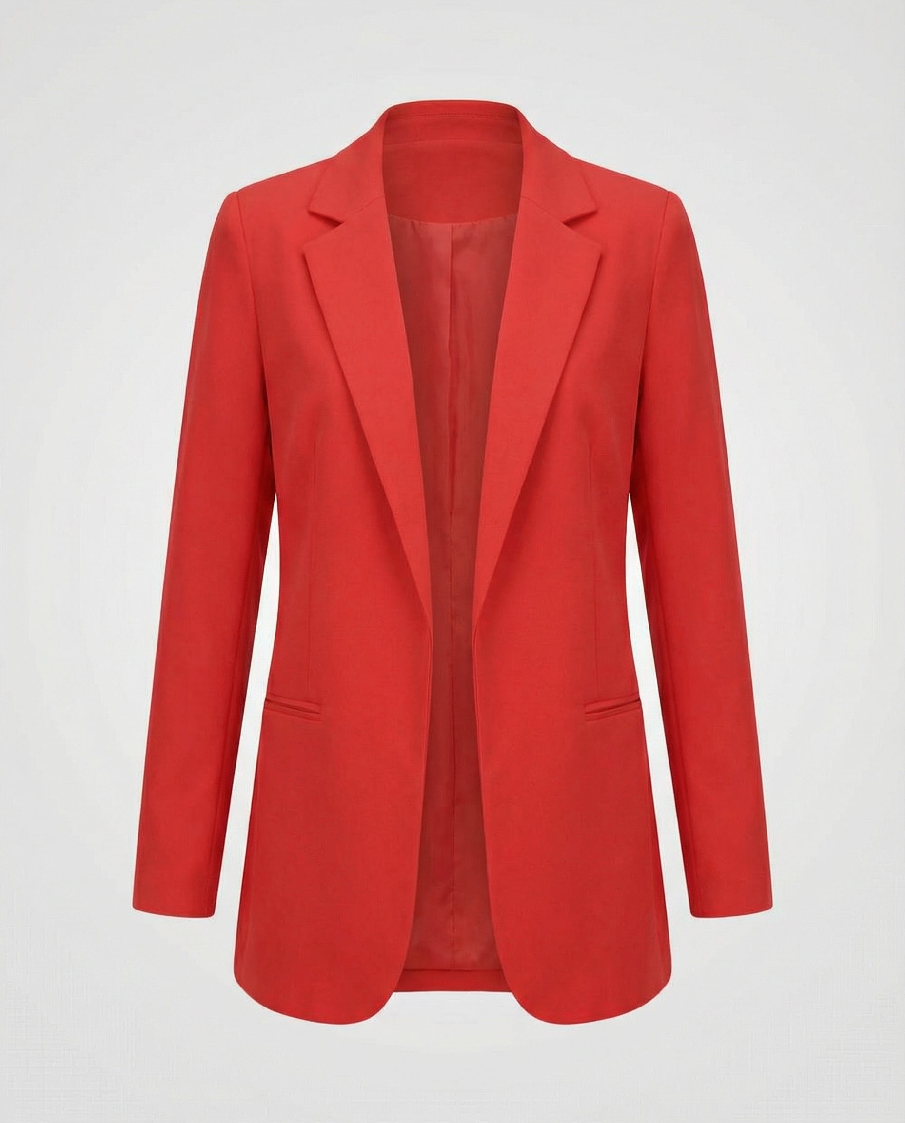 Figure-enhancing Elegant Women's Blazer-vendorra20241127-Calm Wears-Red-M-Calm Wears