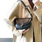 Small Leather Shoulder Handbag-dione couture20260421-Calm Wears-Black-Calm Wears