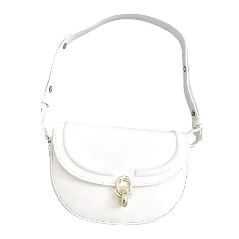 Small Leather Shoulder Handbag-dione couture20260421-Calm Wears-White-Calm Wears