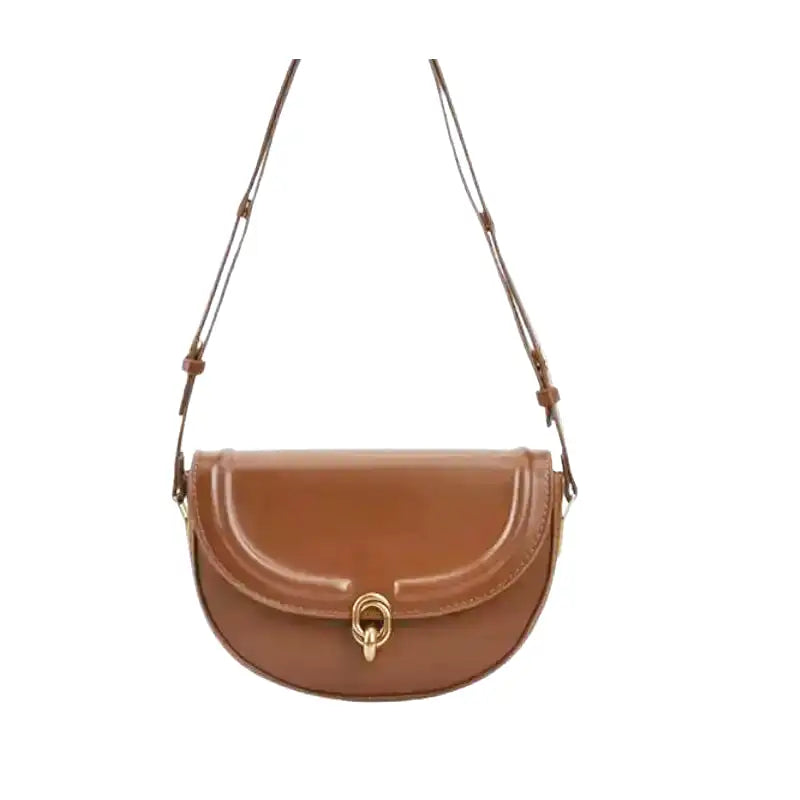 Small Leather Shoulder Handbag-dione couture20260421-Calm Wears-Brown-Calm Wears