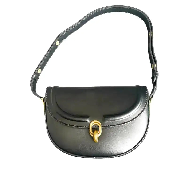Small Leather Shoulder Handbag-dione couture20260421-Calm Wears-Black-Calm Wears
