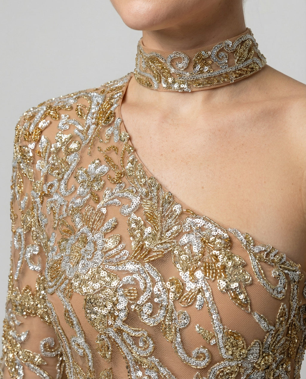 Flirty Sheer Mini Dress Women-theone-apparel20250410-Calm Wears-Gold-S-Calm Wears